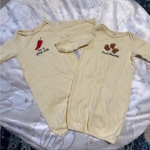 Cream Baby Sleep Sacks- Set of 2 🌶️ 🫘